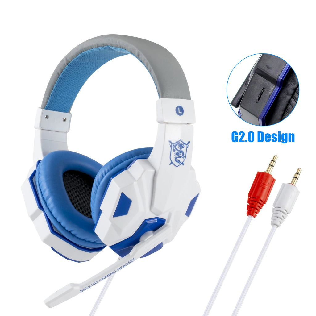 Professionelles LED Gaming-Headset – Mit Mikrofon, Bass Stereo Sound & RGB-Licht, Kabelgebunden für PC, PS4, PS5 & Xbox