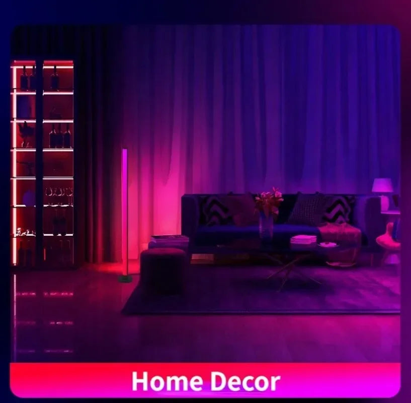 EISSLOLY 2er Set Intelligente RGB Stehlampen – App-Steuerung, Musik-Synchronisation & Eckbeleuchtung, Smart LED Stimmungslicht für Wohnzimmer & Gaming