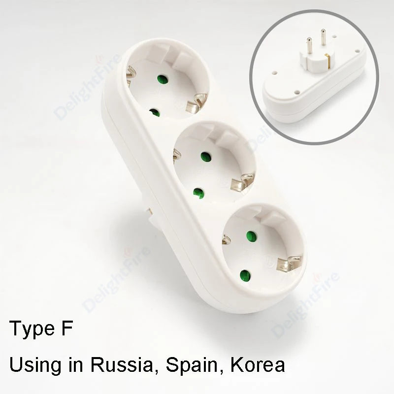 EU-Steckeradapter mit EIN/AUS-Schalter – 2-poliger 4,8 mm Stromadapter, Europäische Standard-Steckdose, Leistungsstarker Steckdosenkonverter
