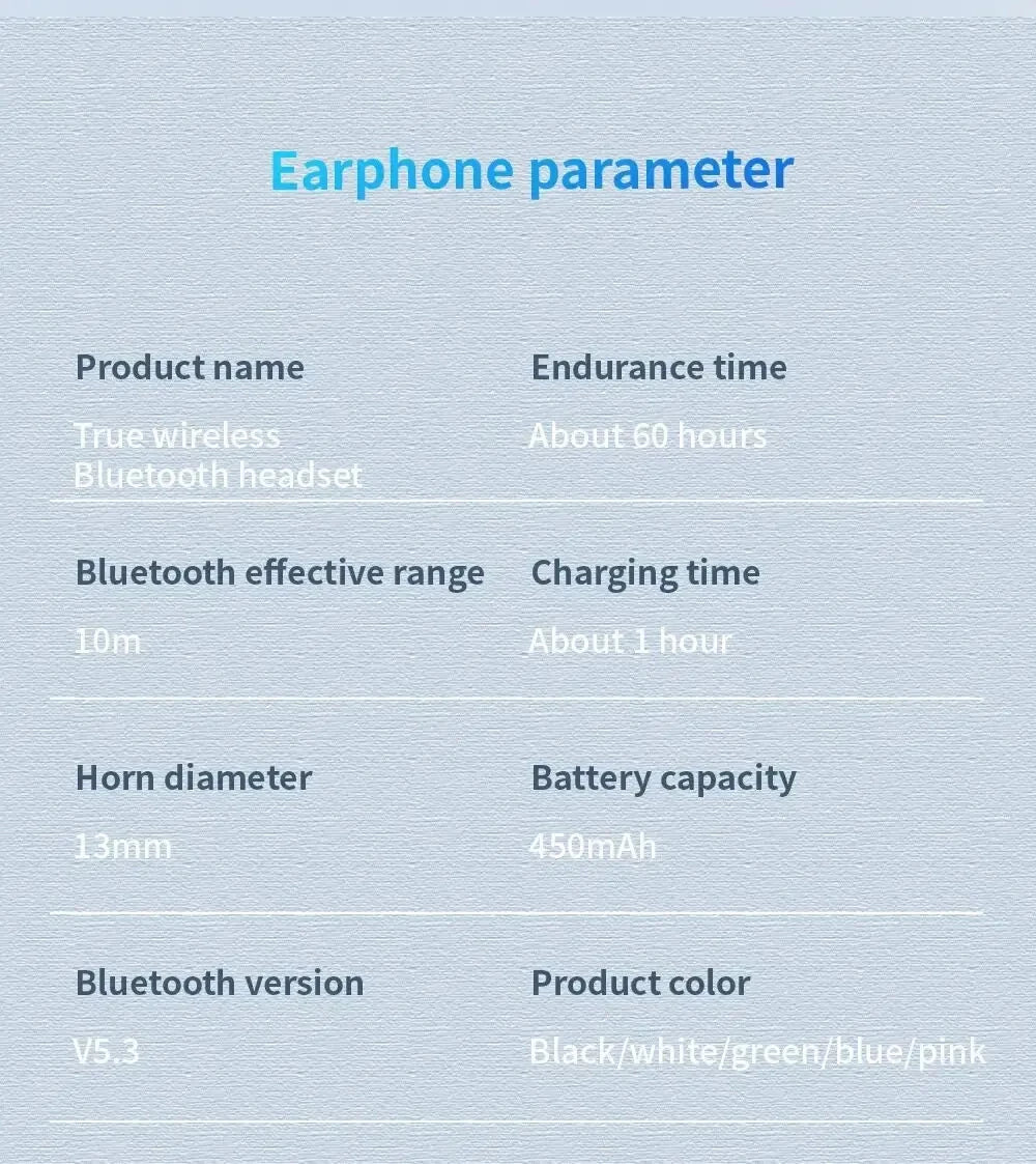 Air Pro 5 TWS Kabellose Bluetooth In-Ear-Kopfhörer – Geräuschreduzierendes Sport-Headset für iPhone, Xiaomi & Android