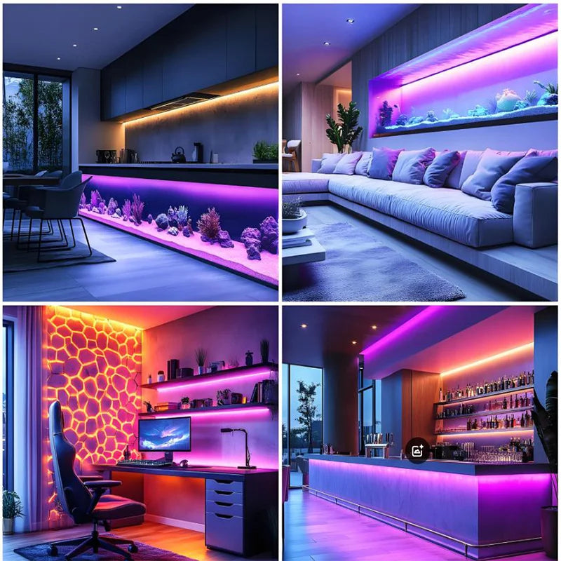 Smart RGB Neon LED Streifen – Wasserdichtes USB Lichtband 1–5 m, Tuya App & Fernbedienung, Flexibles DIY Design für Neon Dekoration & Beleuchtung