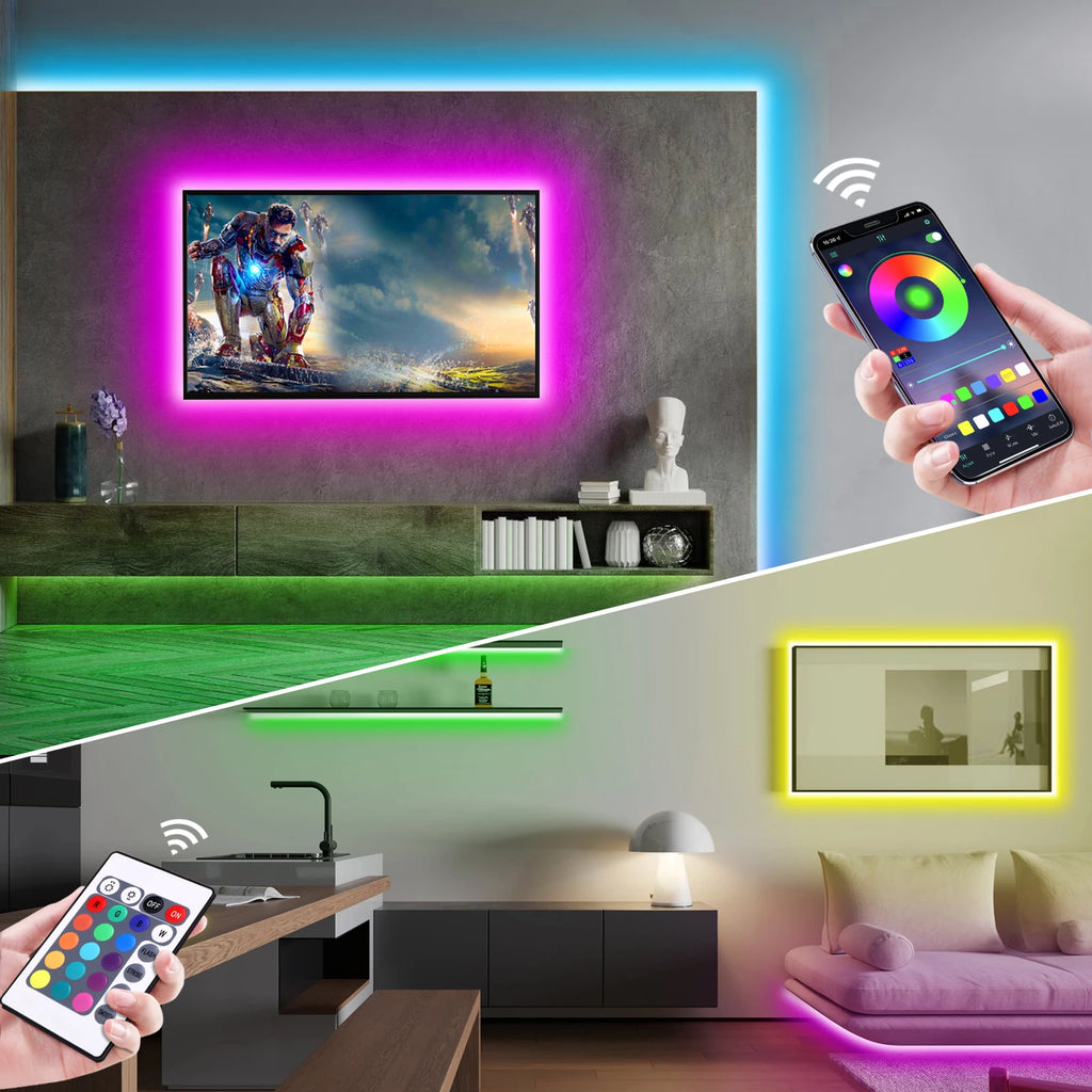 Smart RGB Neon LED Streifen – Wasserdichtes USB Lichtband 1–5 m, Tuya App & Fernbedienung, Flexibles DIY Design für Neon Dekoration & Beleuchtung