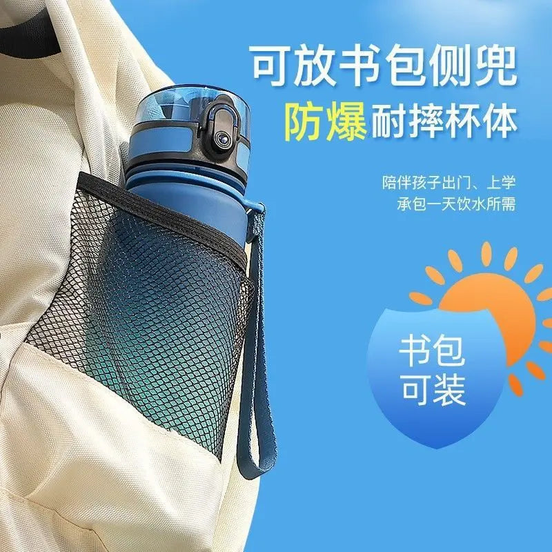 500–1000 ml Motivations-Wasserflasche – Auslaufsichere, wiederverwendbare Sportflasche für Fitnessstudio, Reisen & Outdoor