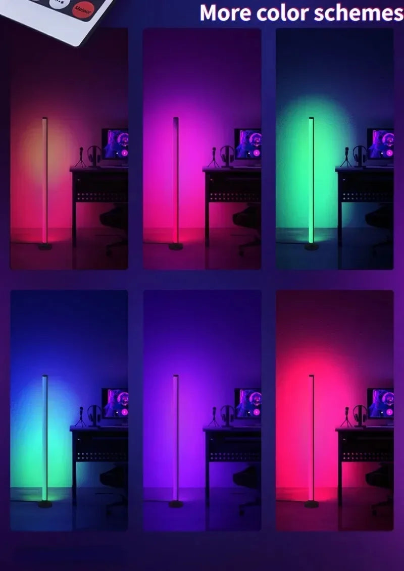 EISSLOLY 2er Set Intelligente RGB Stehlampen – App-Steuerung, Musik-Synchronisation & Eckbeleuchtung, Smart LED Stimmungslicht für Wohnzimmer & Gaming