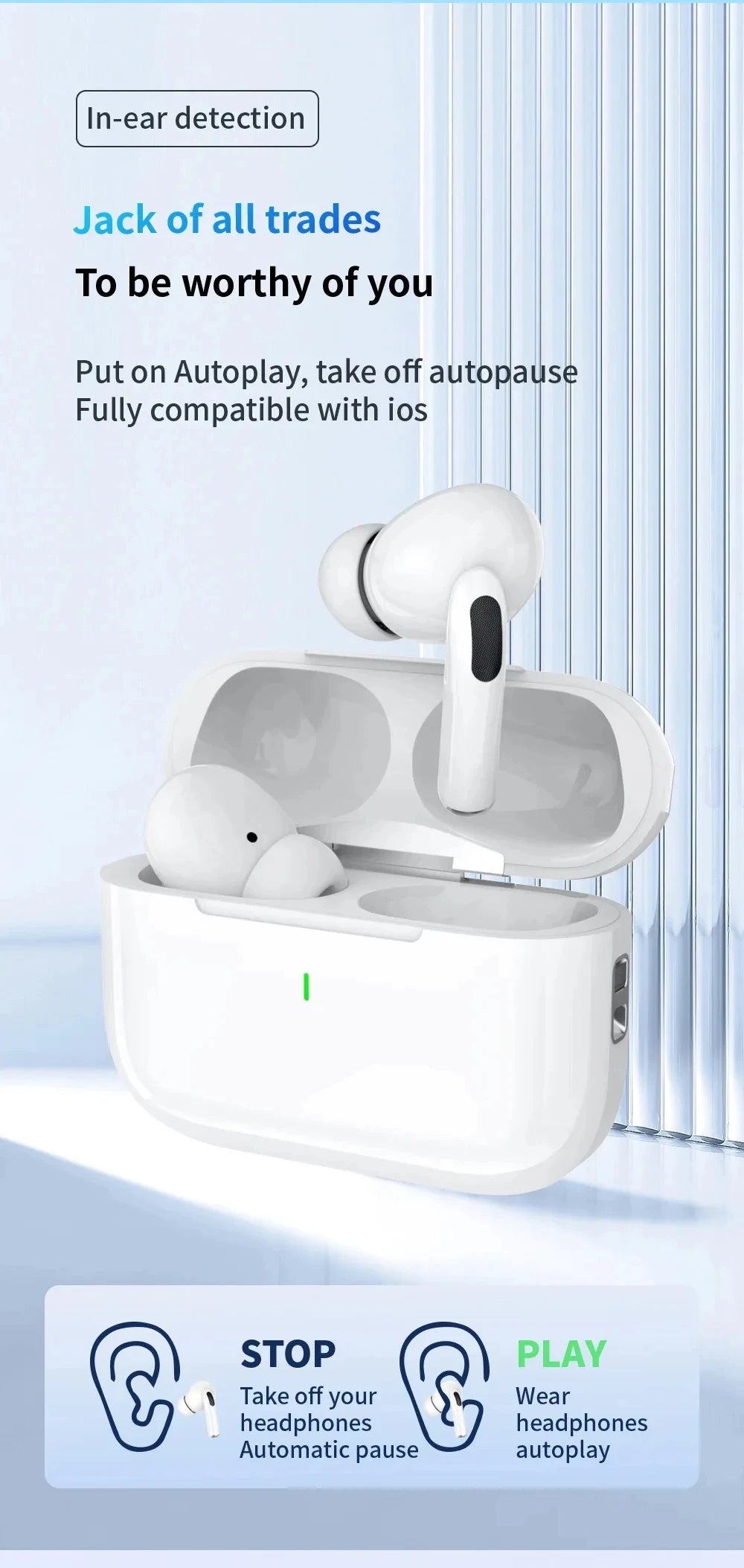 Air Pro 5 TWS Kabellose Bluetooth In-Ear-Kopfhörer – Geräuschreduzierendes Sport-Headset für iPhone, Xiaomi & Android