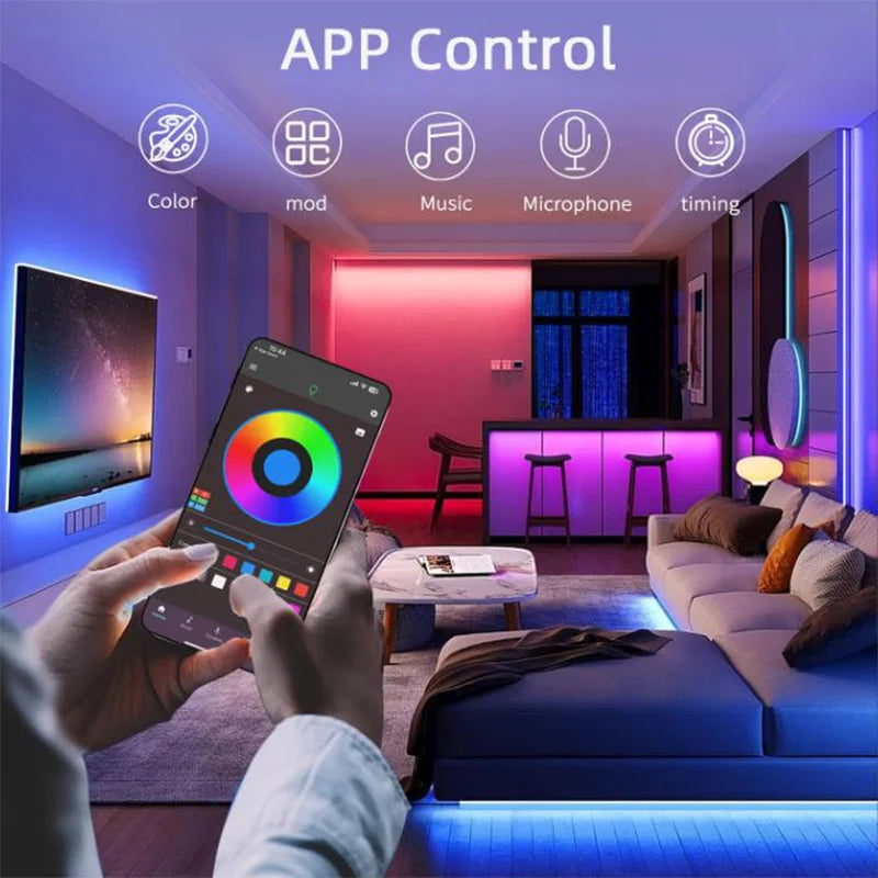 Smart RGB Neon LED Streifen – Wasserdichtes USB Lichtband 1–5 m, Tuya App & Fernbedienung, Flexibles DIY Design für Neon Dekoration & Beleuchtung