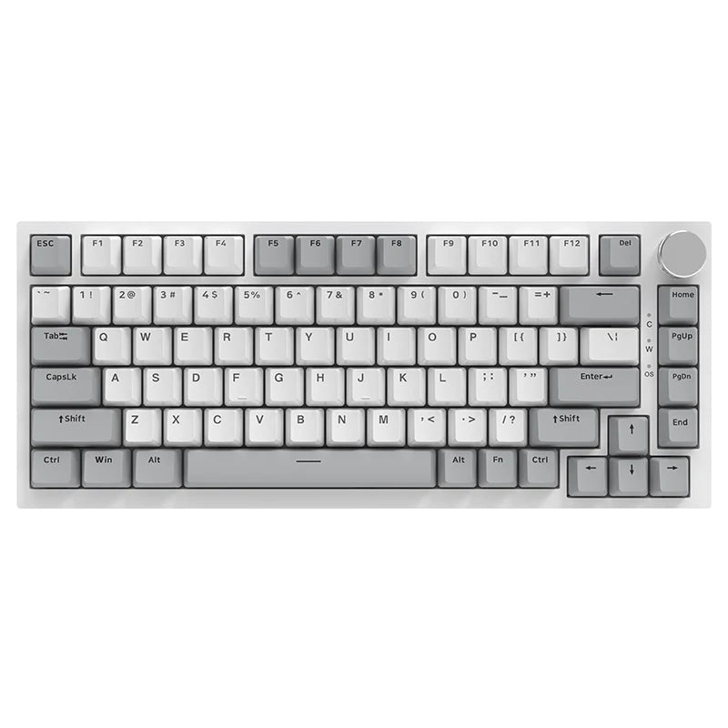AJAZZ AK820PRO Mechanische Tastatur – 75% Layout, Dreifachmodus (2.4G / Bluetooth / Kabel), PBT-Keycaps, Hot-Swap & Gasket-Mount-Design