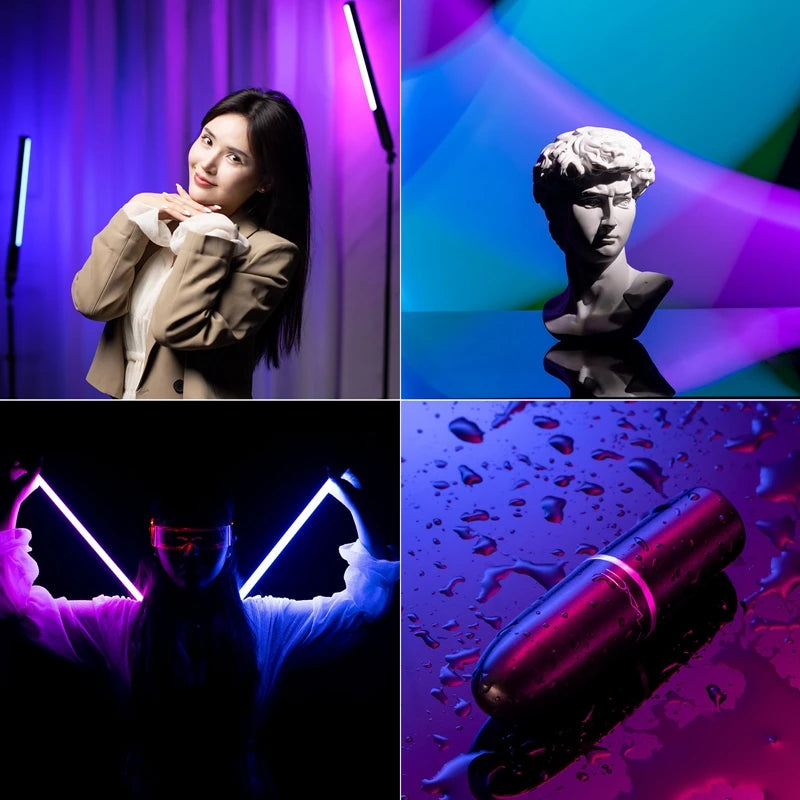 Ulanzi VL119 Handheld RGB Lichtstab – Tragbare LED Stick Light 50 cm, CRI 95+, 2500K–9000K, Wiederaufladbare Studio-Fotolampe