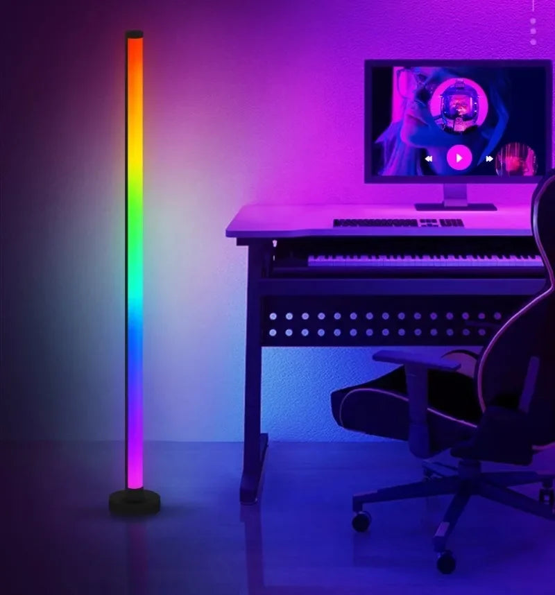 EISSLOLY 2er Set Intelligente RGB Stehlampen – App-Steuerung, Musik-Synchronisation & Eckbeleuchtung, Smart LED Stimmungslicht für Wohnzimmer & Gaming