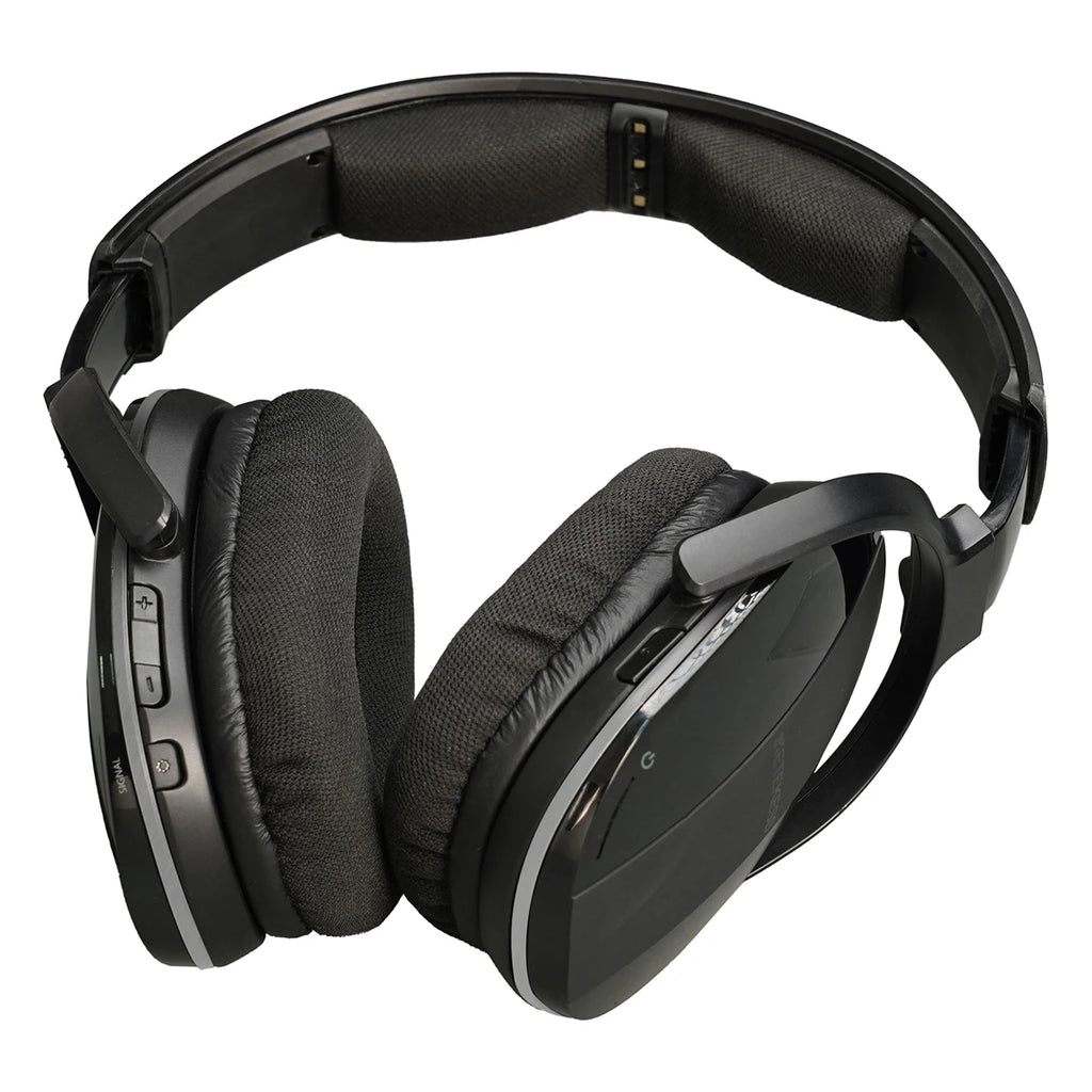 Kabelloser Bluetooth-Kopfhörer mit Multifunktions-Basis – Wiederaufladbares Headset für Handy, Computer & TV mit Energiesparfunktion