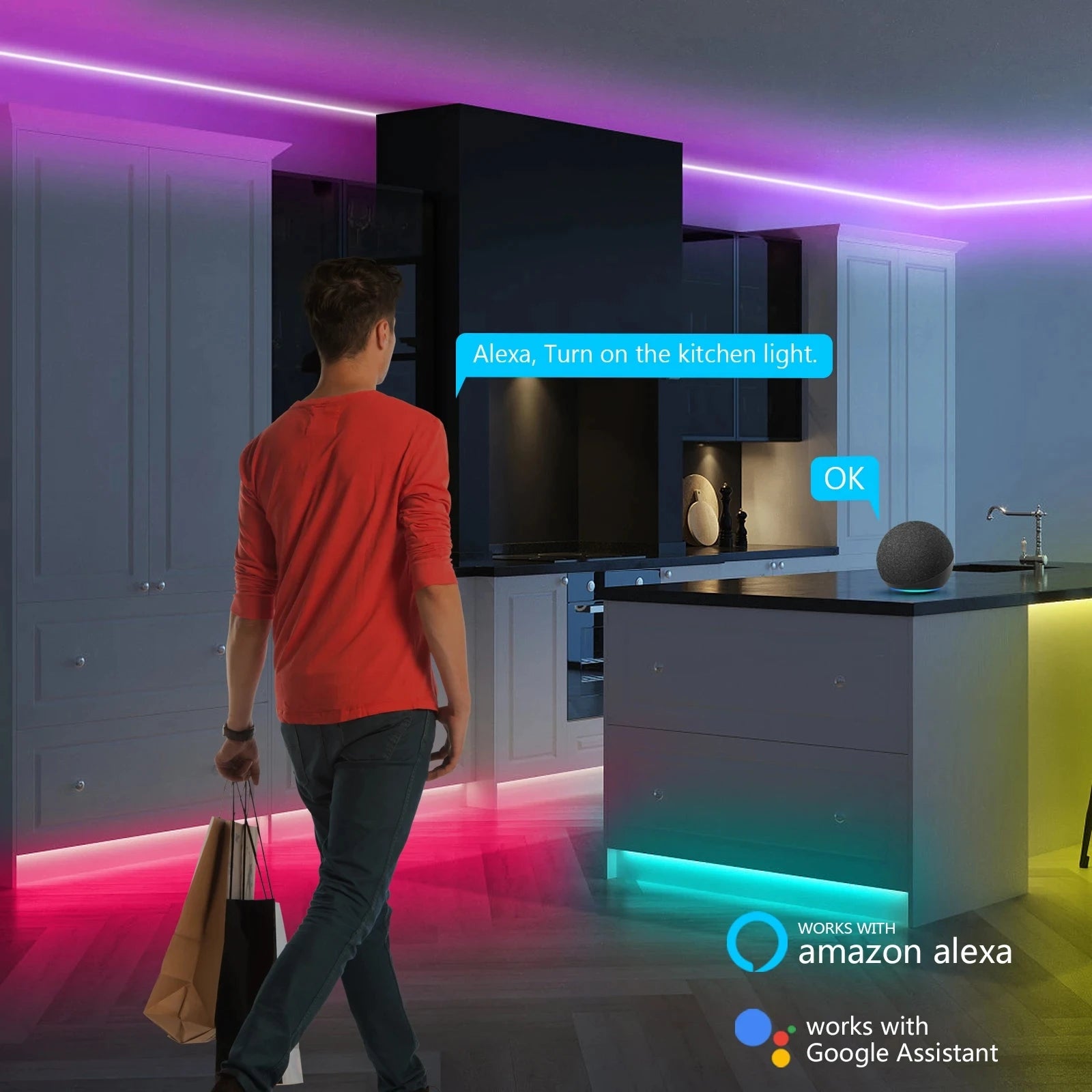 Smart RGB Neon LED Streifen – Wasserdichtes USB Lichtband 1–5 m, Tuya App & Fernbedienung, Flexibles DIY Design für Neon Dekoration & Beleuchtung