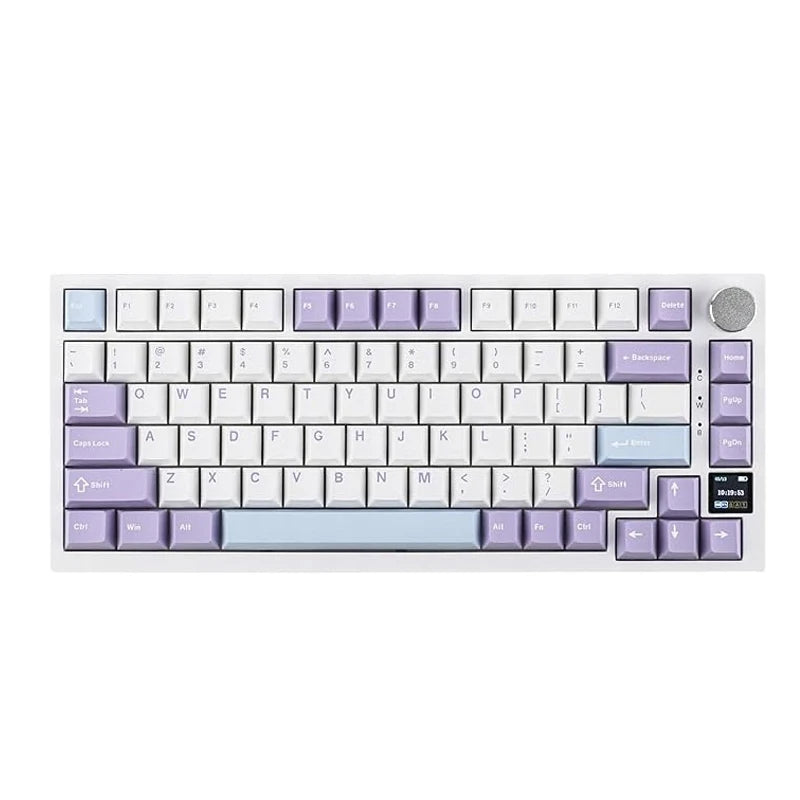 AJAZZ AK820PRO Mechanische Tastatur – 75% Layout, Dreifachmodus (2.4G / Bluetooth / Kabel), PBT-Keycaps, Hot-Swap & Gasket-Mount-Design