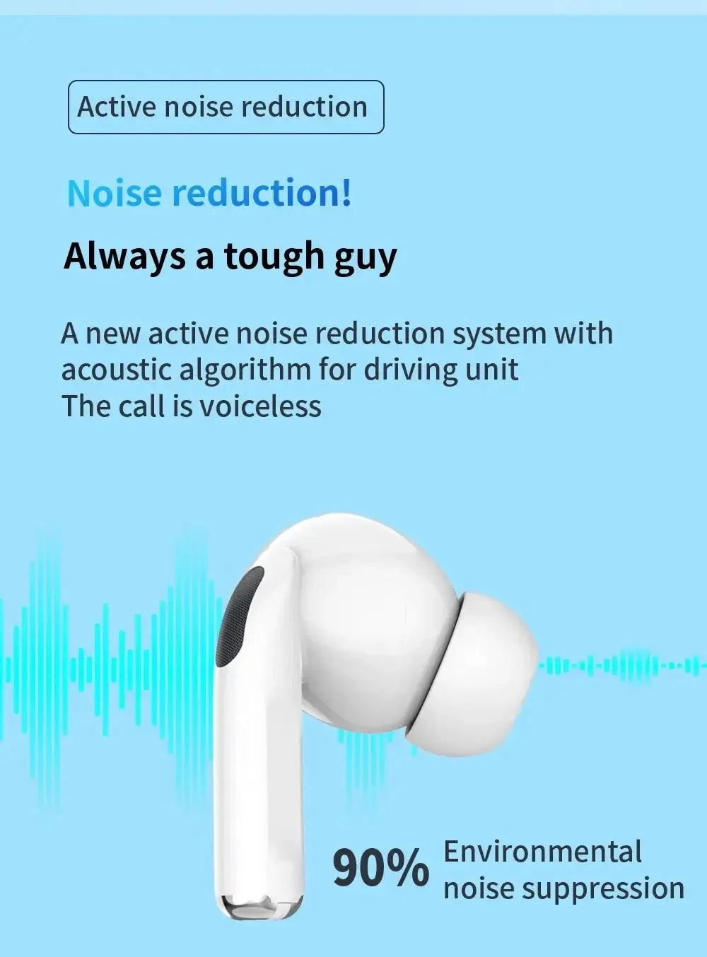 Air Pro 5 TWS Kabellose Bluetooth In-Ear-Kopfhörer – Geräuschreduzierendes Sport-Headset für iPhone, Xiaomi & Android